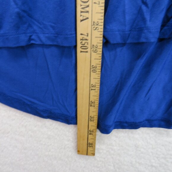 Lane Bryant Shirt Womens Size 26 Top Lattice Back Detail Blue White New - Picture 8 of 8